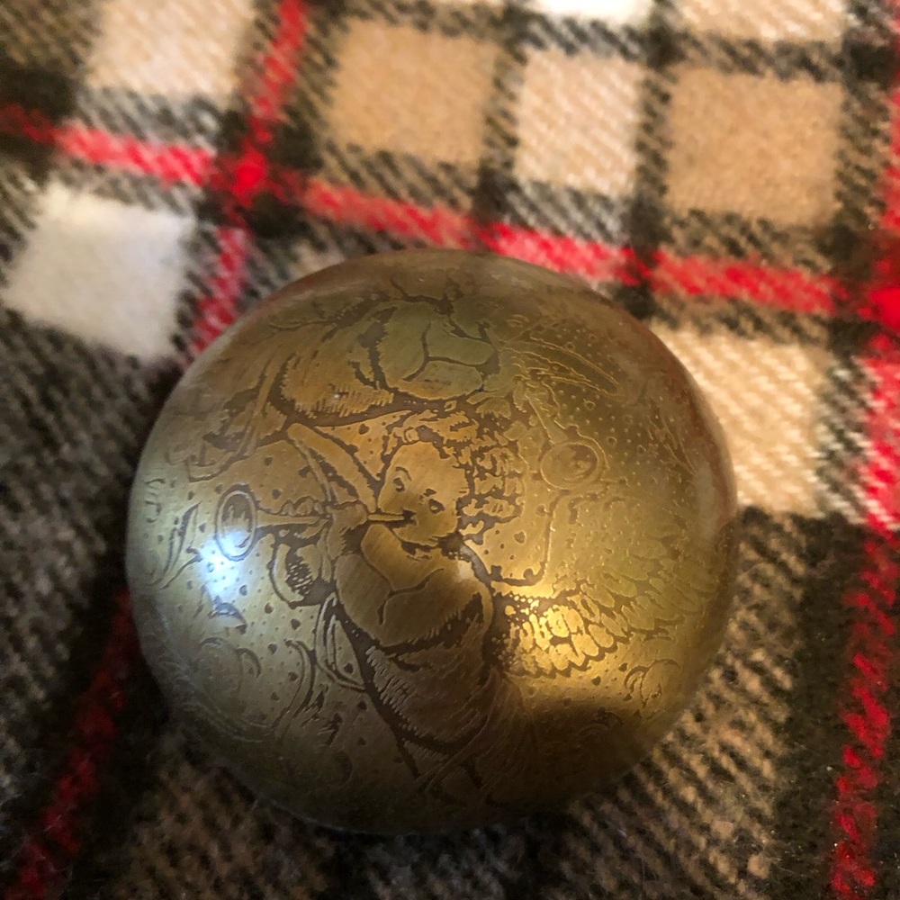Engraved Gold Decorative Dome- 15A $40 or $35 w/offer